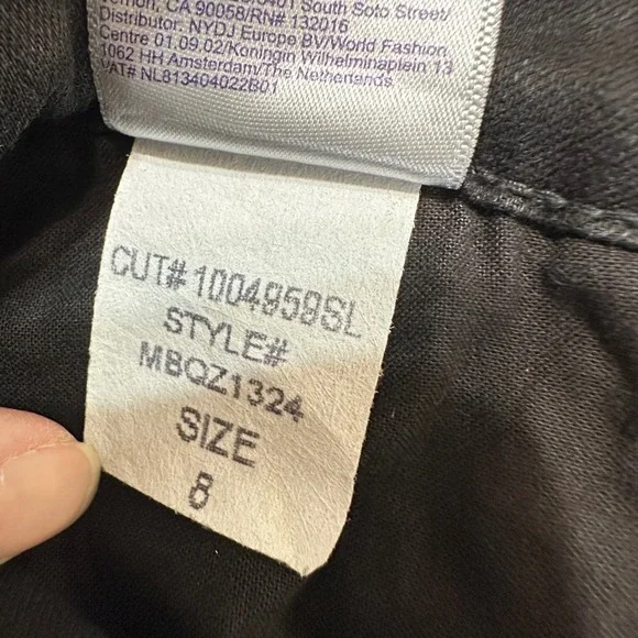 NYDJ Ami Skinny Legging‎ Jeans Women 8 Black Denim High Rise Slimming Lift Tuck - Picture 10 of 14